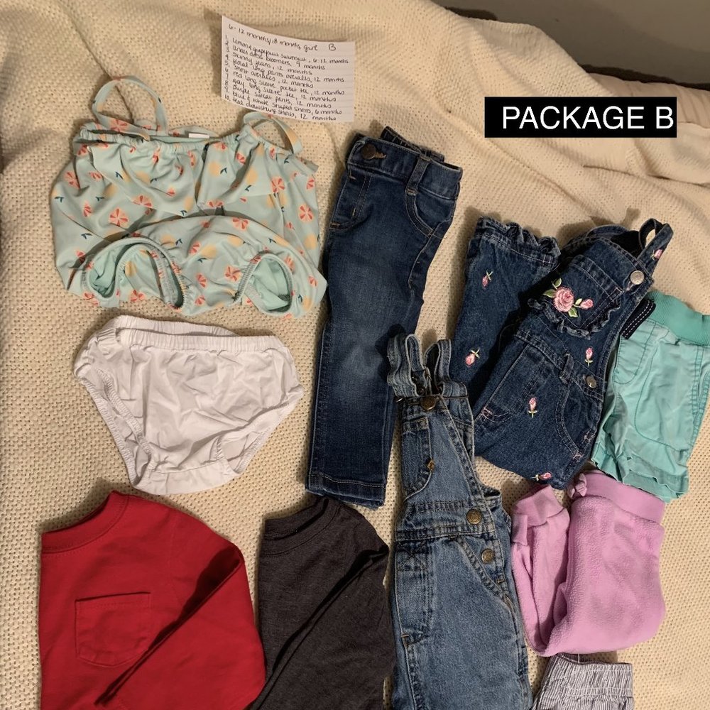 10 piece 6 - 18 month girls clothing Lot